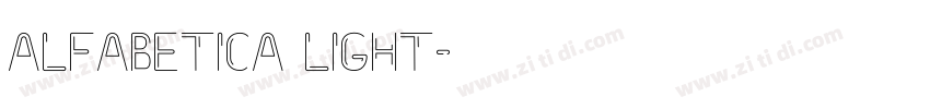 Alfabetica Light字体转换 Alfabetica Light字体转换